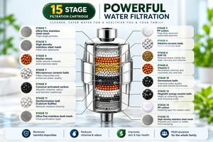 15 Stage Filtered Shower Head