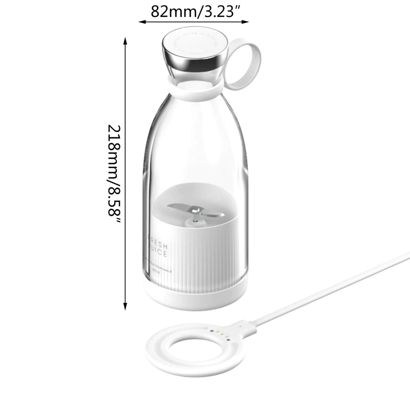USB Rechargeable Portable Mini Blender 350ML - Korva
